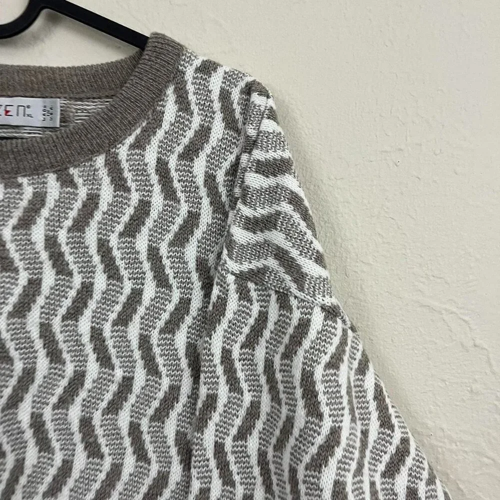 vintage 90s quirky indie skate boxy knit sweater